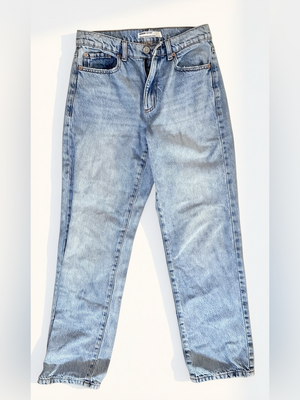 Garage Denim Y2K Vintage Straight Leg Light Wash Womens Jeans | Size 3 - Picture 2 of 5